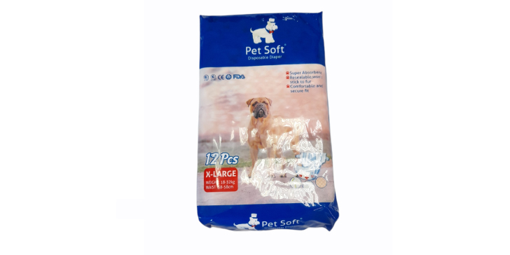 Pañales para perro macho de 5 - 11 kg ( 45 - 63 cm)